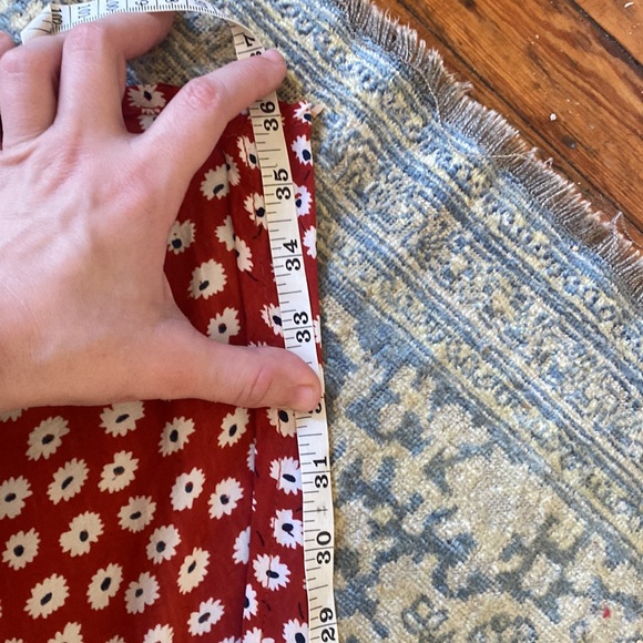 Faithfull the Brand Nina Red Floral Midi Dress - Picture 10 of 11